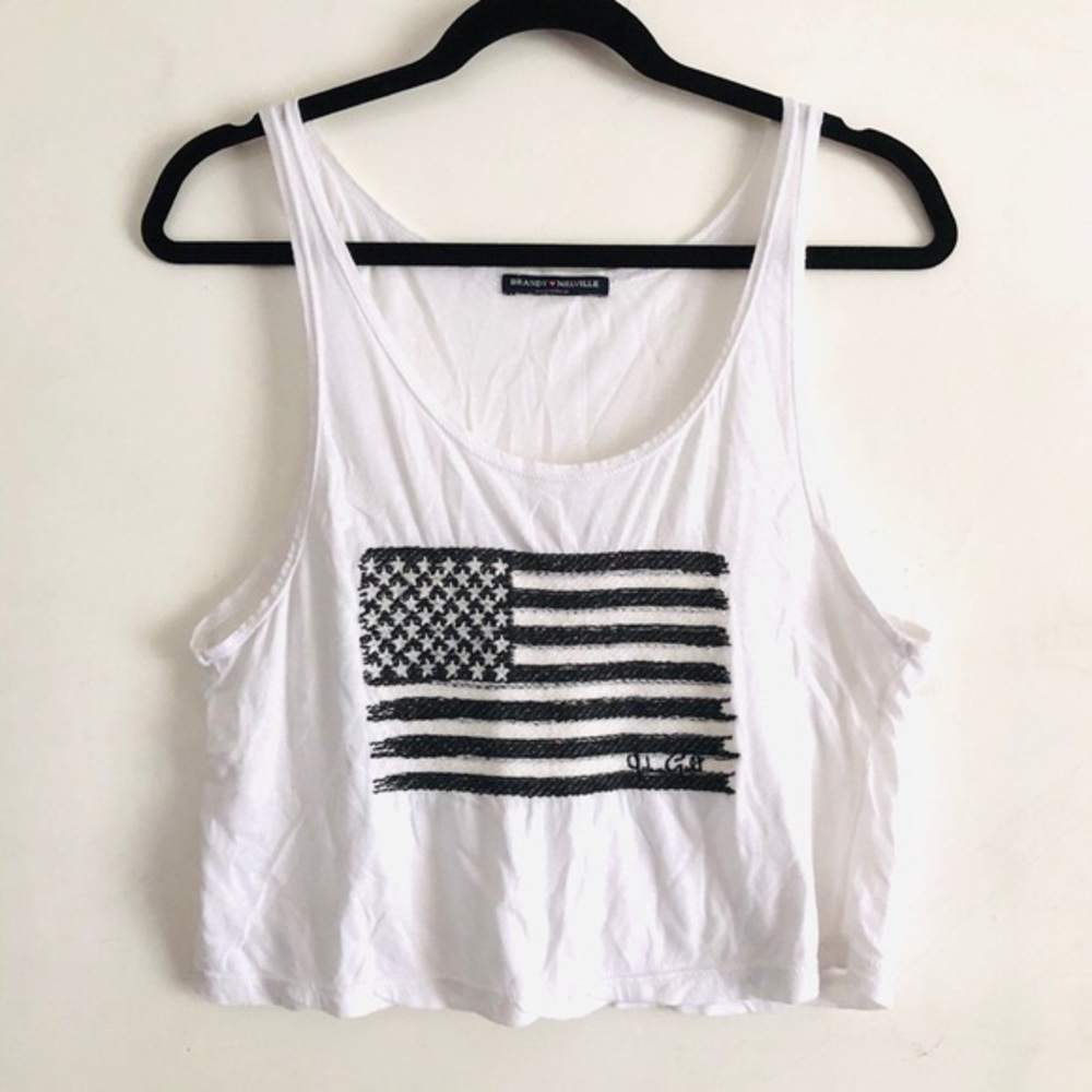 Brandy Melville embroidered tank